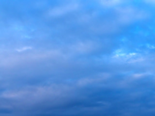 Sky clouds near the evening.