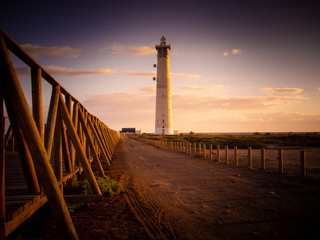 Lighthouse in the sunset