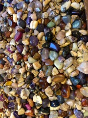 Assortment of colorful gemstones