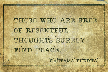  resentful thoughts Buddha