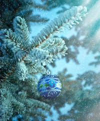 Obraz na płótnie Canvas Christmas Tree Branch