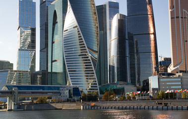 bridge in moscow city