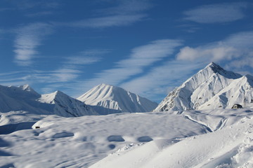 Snowy mountains, Georgia
