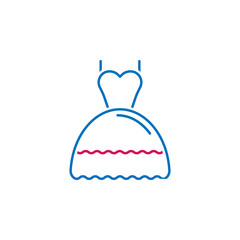 Valentine's day, dress icon. Can be used for web, logo, mobile app, UI, UX