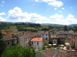 Fototapeta na wymiar Small Town in Tuscany