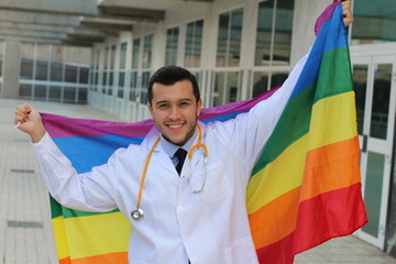 Expert in gay health raising the rainbow flag