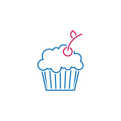 Valentine's day, cake icon. Can be used for web, logo, mobile app, UI, UX