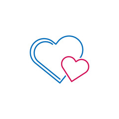 Valentine's day, hearts icon. Can be used for web, logo, mobile app, UI, UX