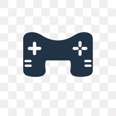 Game vector icon isolated on transparent background, Game  transparency concept can be used web and mobile