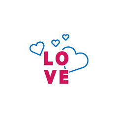 Valentine's day, love, hearts icon. Can be used for web, logo, mobile app, UI, UX