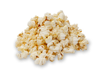 Isolated image of a pile of popcorn