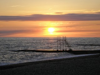 Sunset on the beach - 239376574