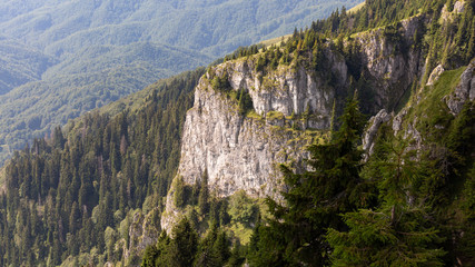 The wild landscape from Buila Vanturarita national park in Romania