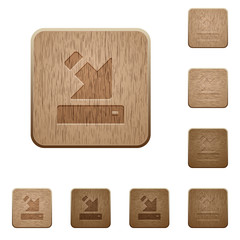 Import to device wooden buttons