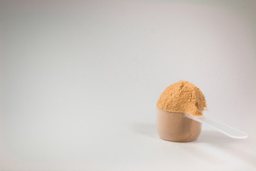 A portion of whey protein