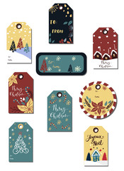 Christmas tags cute collection