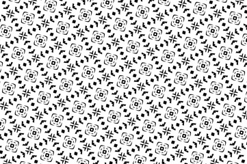 Black and white ornament.