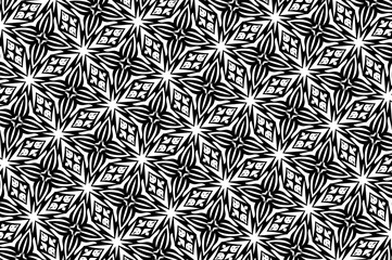 Black and white ornament.