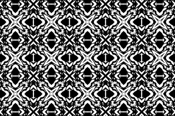 Black and white ornament.