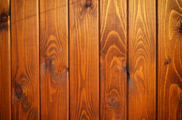 Fototapeta premium Wood wall background or texture. Natural pattern. Red oak