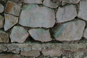 Texture. Stonework of the ancient wall. Fragment.