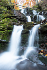 waterfall, autumn, beautiful waterfall