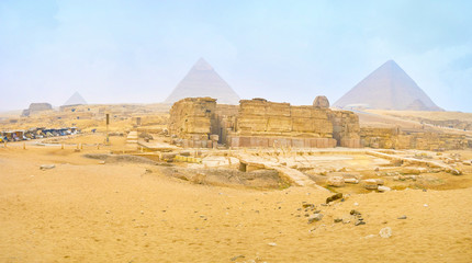 Early morning in Giza, Egypt