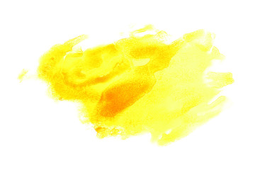 Watercolor stain yellow