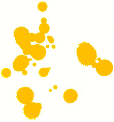 Watercolor stain yellow