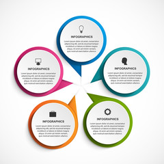 Infographics for business presentations or information banner.