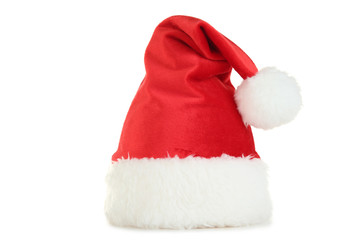 Santa claus hat isolated on white background