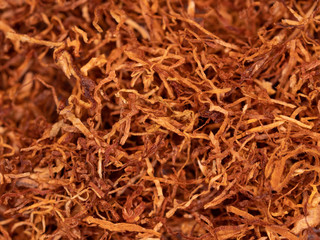tobacco texture high quality dry cut tobacco big leaf macro close up