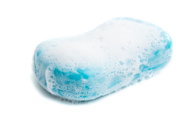 soap with foam isolated