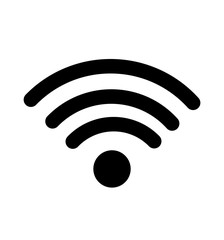 Wifi signal icon symbol vector illustration isolated on white 