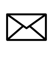 Line email icon email symbol for website design isolated vector