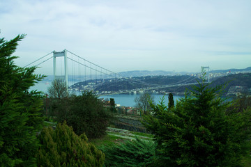Istanbul Bosphorus Fatih Sultan Mehmet Bridge