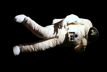 Astronaut isolated on black