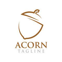 Acorn graphic design template vector