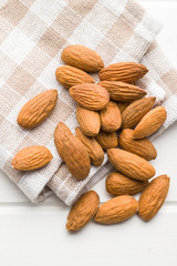 Dried almond nuts.