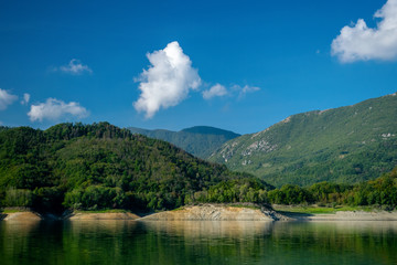 Fototapeta na wymiar Lago del Salto, Petrella Salto, Province of Rieti, Italy