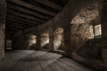 Inside the bastion of Rothenburg / Tauber.