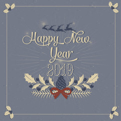 happy new year 2019 christmas celebration template for instagram