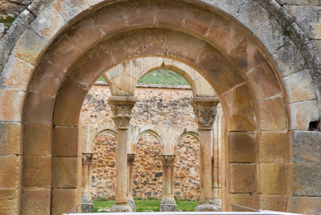 cloister of San Juan de Duero Monastery in Soria