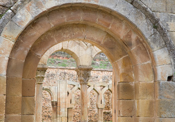 cloister of San Juan de Duero Monastery in Soria
