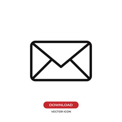 Email icon vector. Envelope,mail symbol. Message sign.