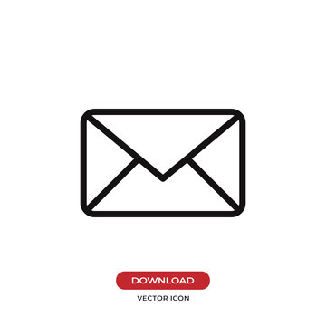 Email icon vector. Envelope,mail symbol. Message sign.