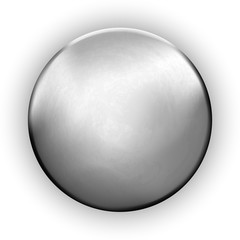 Metallic Rough Blank Button Textured Silver