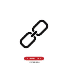 Chain link icon vector