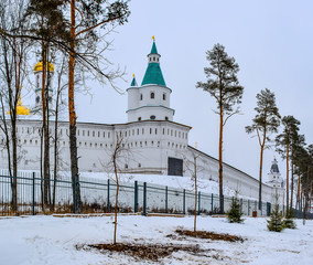 Resurrection new Jerusalem Stavropol monastery on the river Istra in the Moscow region.
