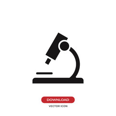 Microscope icon vector